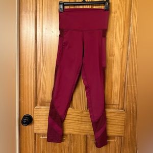 DYI Burgandy Panel Leggings Sz S, worn once